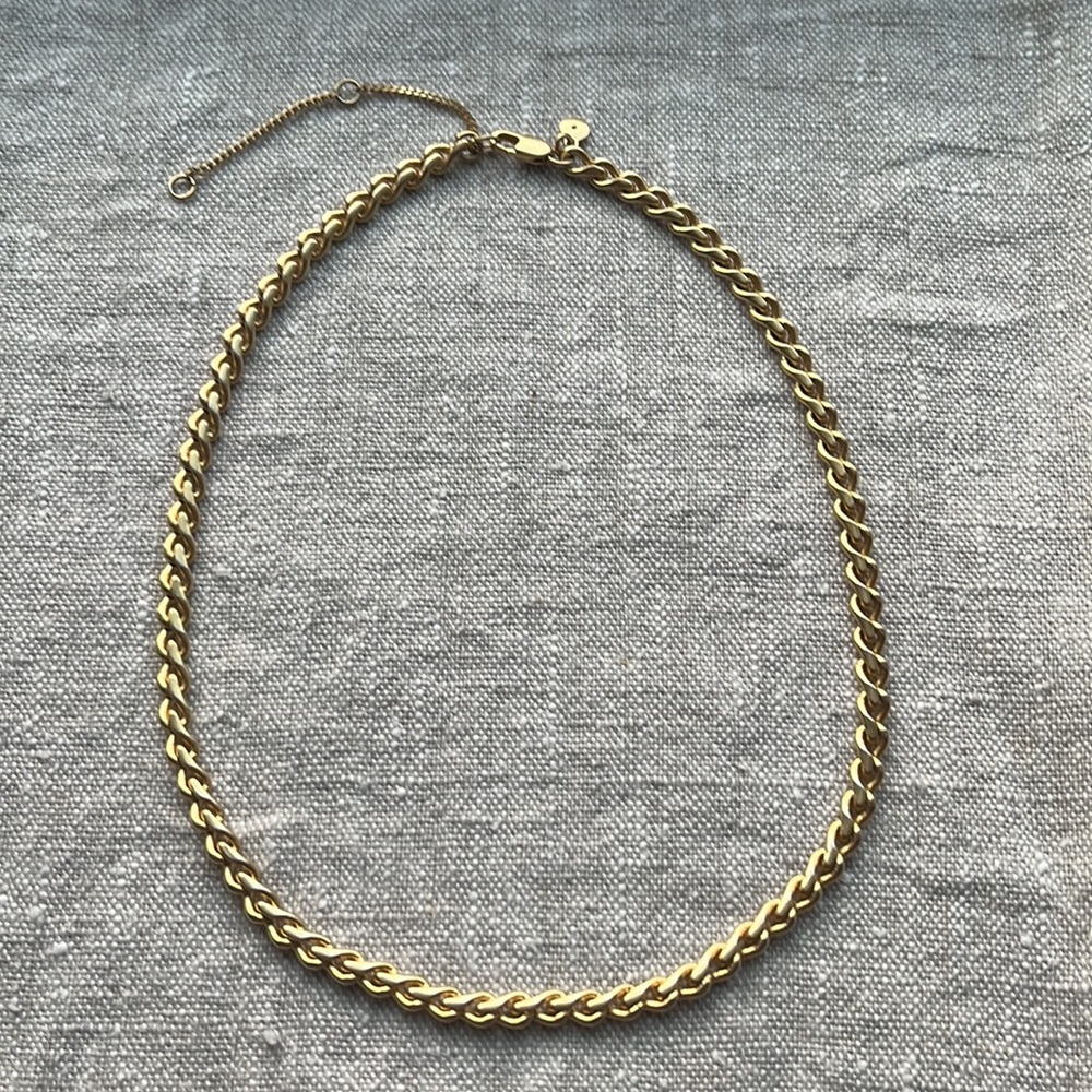 Madewell Unisex Gold Gold-Tone Link Chain Necklace Size 18